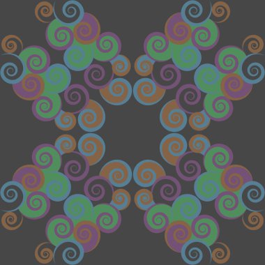 Soyut renkli girdapların kusursuz deseni