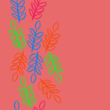 kopya alanı ile soyut basit çiçek deseni