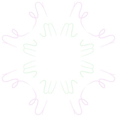 Soyut basit kaligrafi dikişsiz desen