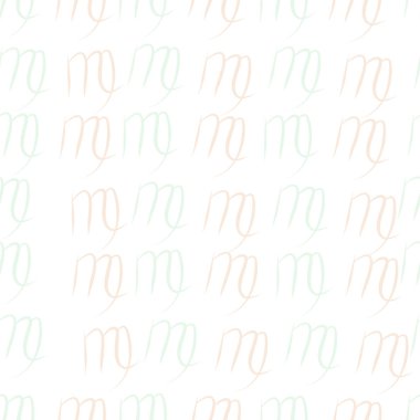 Dağınık sembollerle kesintisiz soyut desen