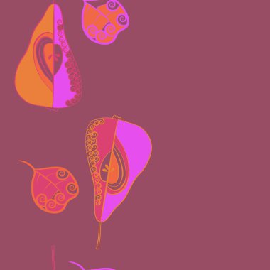 Soyut renkli çiçek seamless modeli