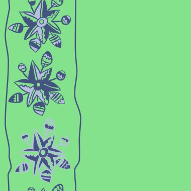 Soyut basit çiçeklerin kusursuz deseni