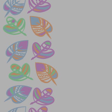 kopya alanı ile soyut basit çiçek deseni