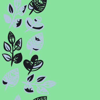 kopya alanı ile soyut basit çiçek deseni