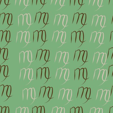 Dağınık sembollerle kesintisiz soyut desen