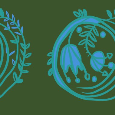 Kusursuz çiçek deseni. Vektör illüstrasyonu