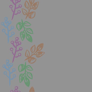 kopya alanı ile soyut basit çiçek deseni