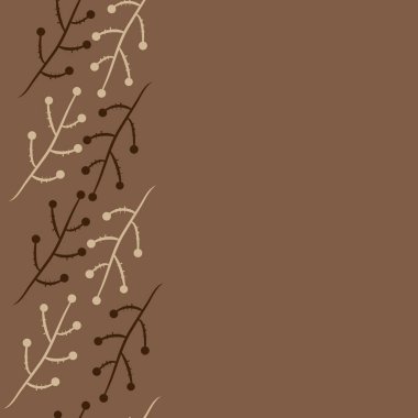 Soyut renkli dalları Dikişsiz desen