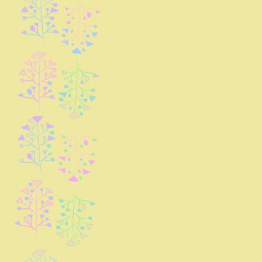 Soyut basit yaprakların kusursuz deseni