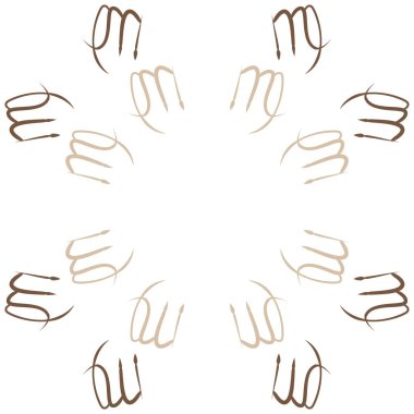 Zodiac Signs Dikişsiz desen. Vektör Illustration