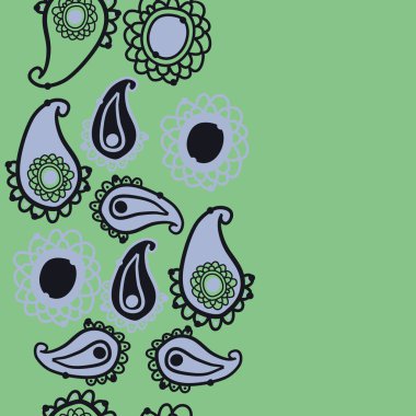 kopya alanı ile soyut basit çiçek deseni