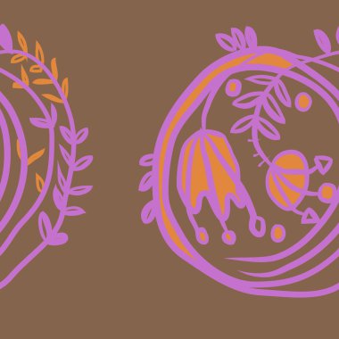 Kusursuz çiçek deseni. Vektör illüstrasyonu