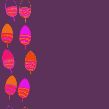 kopya alanı ile soyut basit meşe palamudu desen