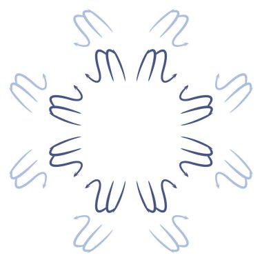 Soyut basit kaligrafi dikişsiz desen