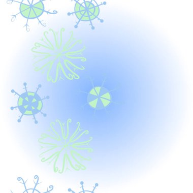 Renkli kar taneleri ile dikişsiz soyut desen