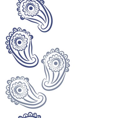 Kusursuz çiçek deseni. Vektör illüstrasyonu