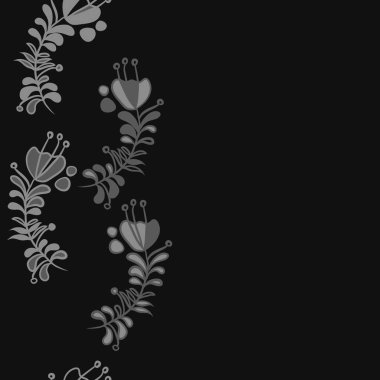 Soyut basit çiçeklerin kusursuz deseni