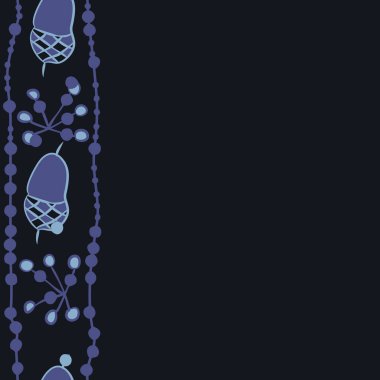 kopya alanı ile soyut basit meşe palamudu desen