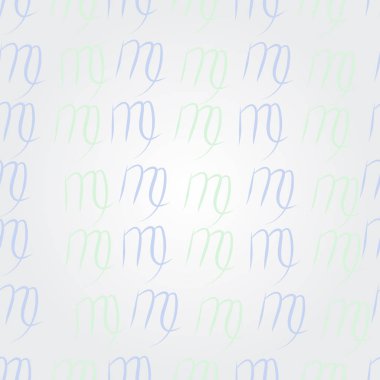 Dağınık sembollerle kesintisiz soyut desen