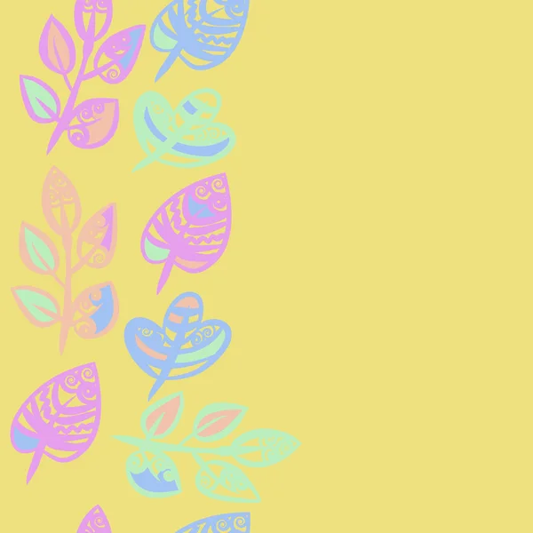 抽象简单的花卉图案与复制空间 — 图库矢量图片