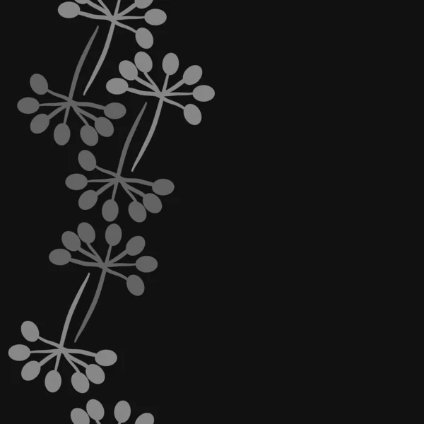 Sömlös Mönster Abstrakta Enkla Blommor — Stock vektor
