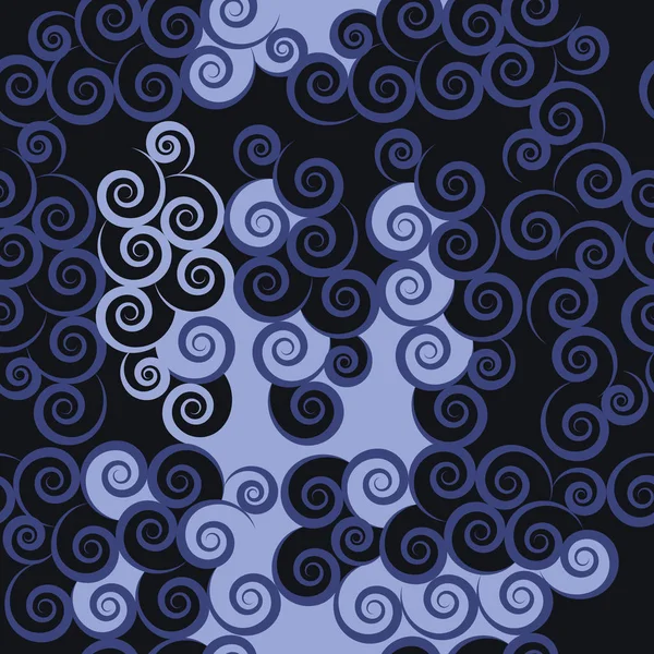 Motif Sans Couture Avec Des Éléments Abstraits Spirale — Image vectorielle