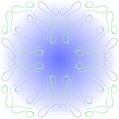 Soyut basit kaligrafi dikişsiz desen