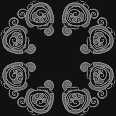 Soyut basit güllerin kusursuz deseni