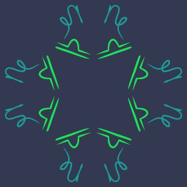 Soyut basit kaligrafi dikişsiz desen