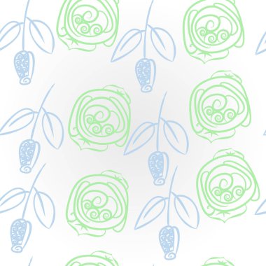 Soyut basit güllerin kusursuz deseni