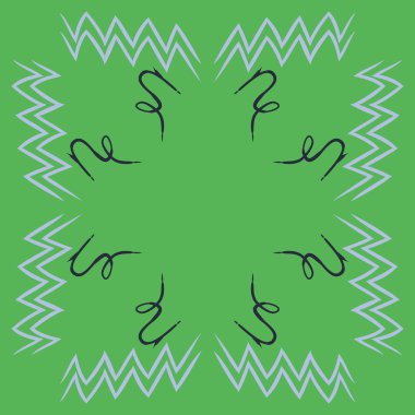 Soyut basit kaligrafi dikişsiz desen