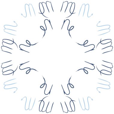 Burçlar, karalamalar, kanser, akrep, kopya alanı dairesel desen