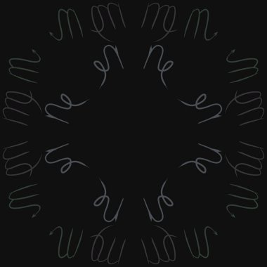 Burçlar, karalamalar, kanser, akrep, kopya alanı dairesel desen