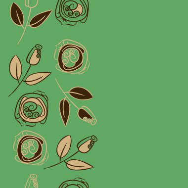 Soyut basit güllerin kusursuz deseni