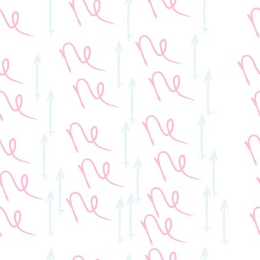 zodyak işaretleri, doodles, akrep kopya alanı nın dikişsiz desen