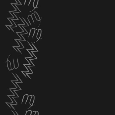  burçlar, doodle, akrep, kopya alanı desen. 