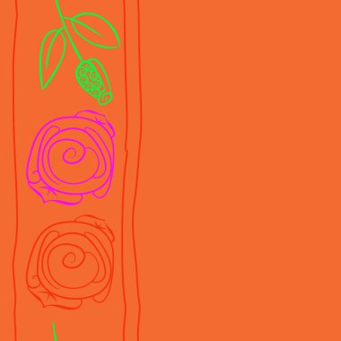 Soyut basit çiçeklerin kusursuz deseni