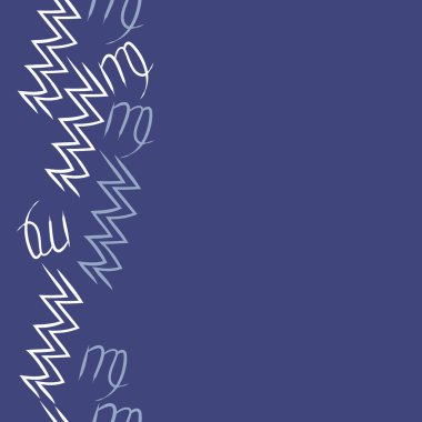  burçlar, doodle, akrep, kopya alanı desen. 