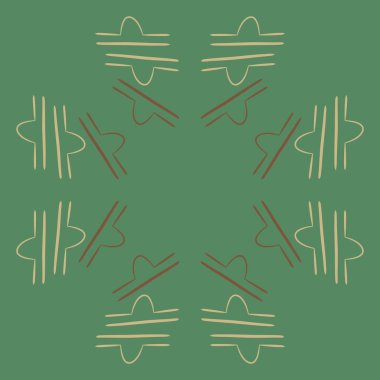 Soyut basit kaligrafi dikişsiz desen