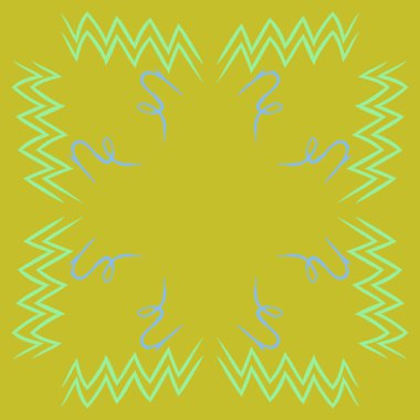 Soyut basit kaligrafi dikişsiz desen