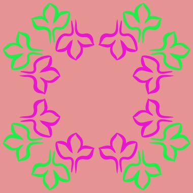 Soyut basit çiçeklerin kusursuz deseni