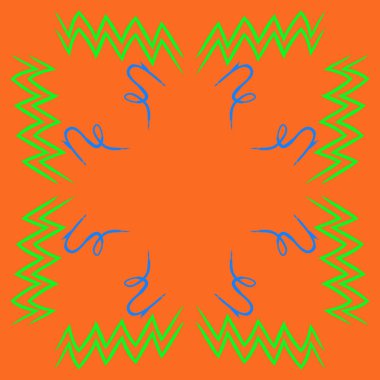 Soyut basit kaligrafi dikişsiz desen