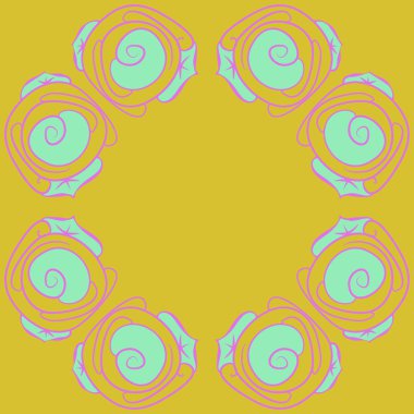 Soyut basit güllerin kusursuz deseni