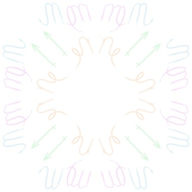 Soyut basit kaligrafi dikişsiz desen