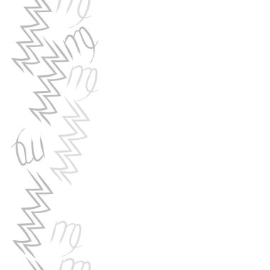  burçlar, doodle, akrep, kopya alanı desen. 