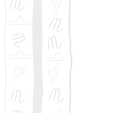 Soyut basit kaligrafi dikişsiz desen