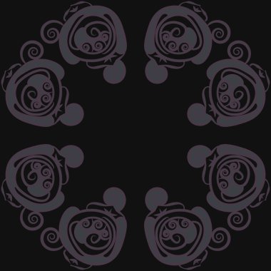 Soyut basit güllerin kusursuz deseni