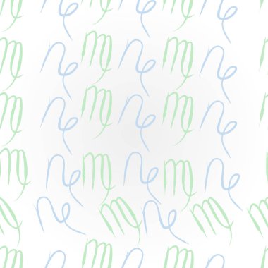 Soyut basit kaligrafi dikişsiz desen