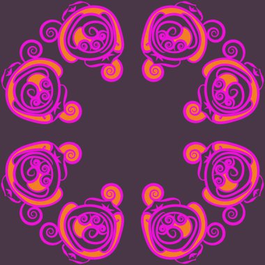 Soyut basit güllerin kusursuz deseni