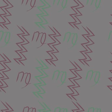 Soyut basit kaligrafi ve dalgaların kusursuz deseni